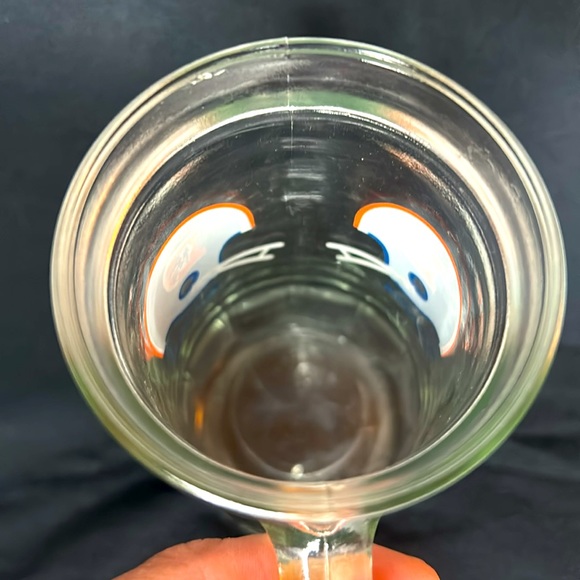 Denver Broncos Helmet Fisher Peanuts Vintage Glass Stein NFL Vintage 1980s - Picture 4 of 4